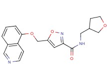 5-[(isoquinolin-5-yloxy)methyl]-N-(tetrahydrofuran-3-ylmethyl)isoxazole-3-carboxamide