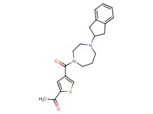 1-(4-{[4-(2,3-dihydro-1H-inden-2-yl)-1,4-diazepan-1-yl]carbonyl}-2-thienyl)ethanone