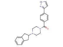 1-(2,3-dihydro-1H-inden-2-yl)-4-[4-(1H-pyrazol-3-yl)benzoyl]piperazine