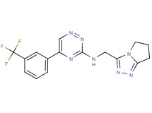 N-(6,7-dihydro-5H-pyrrolo[2,1-c][1,2,4]triazol-3-ylmethyl)-5-[3-(trifluoromethyl)phenyl]-1,2,4-triazin-3-amine