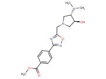 methyl 4-(5-{[(3S*,4S*)-3-(dimethylamino)-4-hydroxy-1-pyrrolidinyl]methyl}-1,2,4-oxadiazol-3-yl)benzoate