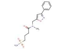 4-(aminosulfonyl)-N-methyl-N-[(3-phenyl-5-isoxazolyl)methyl]butanamide