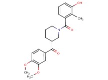 (3,4-dimethoxyphenyl)[1-(3-hydroxy-2-methylbenzoyl)piperidin-3-yl]methanone