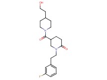 1-[2-(3-fluorophenyl)ethyl]-5-{[4-(2-hydroxyethyl)-1-piperidinyl]carbonyl}-2-piperidinone