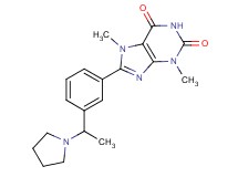 3,7-dimethyl-8-[3-(1-pyrrolidin-1-ylethyl)phenyl]-3,7-dihydro-1H-purine-2,6-dione