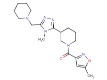 1-[(5-methylisoxazol-3-yl)carbonyl]-3-[4-methyl-5-(piperidin-1-ylmethyl)-4H-1,2,4-triazol-3-yl]piperidine