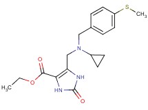 ethyl 5-({cyclopropyl[4-(methylthio)benzyl]amino}methyl)-2-oxo-2,3-dihydro-1H-imidazole-4-carboxylate