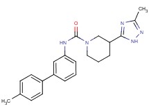 N-(4'-methylbiphenyl-3-yl)-3-(3-methyl-1H-1,2,4-triazol-5-yl)piperidine-1-carboxamide