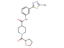 N-[3-(5-methyl-1,3,4-thiadiazol-2-yl)phenyl]-1-(tetrahydro-2-furanylcarbonyl)-4-piperidinecarboxamide
