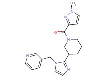 3-[(2-{1-[(1-methyl-1H-pyrazol-3-yl)carbonyl]-3-piperidinyl}-1H-imidazol-1-yl)methyl]pyridine