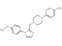 3-(4-{[1-(4-methoxyphenyl)-1H-imidazol-2-yl]methyl}piperazin-1-yl)-6-methylpyridazine
