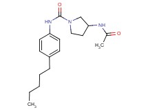 3-(acetylamino)-N-(4-pentylphenyl)pyrrolidine-1-carboxamide