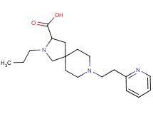 2-propyl-8-[2-(2-pyridinyl)ethyl]-2,8-diazaspiro[4.5]decane-3-carboxylic acid