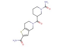 5-{[1-(aminocarbonyl)-3-piperidinyl]carbonyl}-4,5,6,7-tetrahydrothieno[3,2-c]pyridine-2-carboxamide