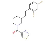 3-[2-(2,4-difluorophenyl)ethyl]-1-(1,3-thiazol-4-ylcarbonyl)piperidine