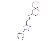 1,9-dioxaspiro[5.5]undec-4-yl[2-(3-pyridin-3-yl-1H-1,2,4-triazol-5-yl)ethyl]amine