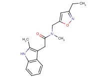 N-[(3-ethylisoxazol-5-yl)methyl]-N-methyl-2-(2-methyl-1H-indol-3-yl)acetamide