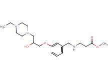 methyl N-{3-[3-(4-ethyl-1-piperazinyl)-2-hydroxypropoxy]benzyl}-beta-alaninate