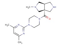 (3aR*,6aR*)-3a-{[4-(4,6-dimethylpyrimidin-2-yl)piperazin-1-yl]carbonyl}-2-methyloctahydropyrrolo[3,4-c]pyrrole