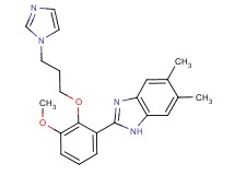 2-{2-[3-(1H-imidazol-1-yl)propoxy]-3-methoxyphenyl}-5,6-dimethyl-1H-benzimidazole
