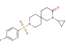 2-cyclopropyl-9-[(4-fluorophenyl)sulfonyl]-2,9-diazaspiro[5.5]undecan-3-one