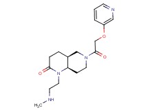 rel-(4aS,8aR)-1-[2-(methylamino)ethyl]-6-[(3-pyridinyloxy)acetyl]octahydro-1,6-naphthyridin-2(1H)-one dihydrochloride