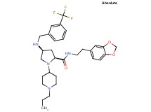 (4S)-N-[2-(1,3-benzodioxol-5-yl)ethyl]-1-(1-propyl-4-piperidinyl)-4-{[3-(trifluoromethyl)benzyl]amino}-L-prolinamide