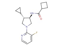 N-[rel-(3R,4S)-4-cyclopropyl-1-(3-fluoro-2-pyridinyl)-3-pyrrolidinyl]cyclobutanecarboxamide hydrochloride