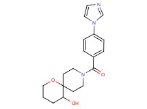 9-[4-(1H-imidazol-1-yl)benzoyl]-1-oxa-9-azaspiro[5.5]undecan-5-ol