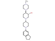 (3R*,4R*)-1'-(2,3-dihydro-1H-inden-5-yl)-4-(4-methyl-1-piperazinyl)-1,4'-bipiperidin-3-ol