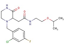 2-[1-(2-chloro-4-fluorobenzyl)-3-oxo-2-piperazinyl]-N-(2-isopropoxyethyl)acetamide