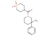 1-[(1,1-dioxidotetrahydro-2H-thiopyran-4-yl)carbonyl]-3-methyl-3-phenylpiperidine