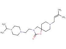3-[2-(4-isopropylpiperazin-1-yl)ethyl]-8-(3-methylbut-2-en-1-yl)-1-oxa-3,8-diazaspiro[4.5]decan-2-one