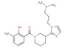 2-[(3-{1-[3-(dimethylamino)propyl]-1H-imidazol-2-yl}-1-piperidinyl)carbonyl]-6-methylphenol