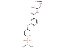 3-({1-[(dimethylamino)sulfonyl]piperidin-4-yl}oxy)-N-[(1S)-2-hydroxy-1-methylethyl]benzamide
