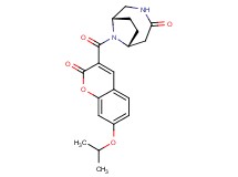 (1S*,6R*)-9-[(7-isopropoxy-2-oxo-2H-chromen-3-yl)carbonyl]-3,9-diazabicyclo[4.2.1]nonan-4-one