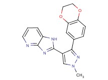 2-[3-(2,3-dihydro-1,4-benzodioxin-6-yl)-1-methyl-1H-pyrazol-4-yl]-1H-imidazo[4,5-b]pyridine