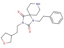 1-(2-phenylethyl)-3-[2-(tetrahydro-3-furanyl)ethyl]-1,3,8-triazaspiro[4.5]decane-2,4-dione hydrochloride