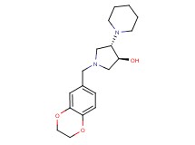 (3S*,4S*)-1-(2,3-dihydro-1,4-benzodioxin-6-ylmethyl)-4-piperidin-1-ylpyrrolidin-3-ol