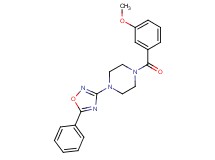 1-(3-methoxybenzoyl)-4-(5-phenyl-1,2,4-oxadiazol-3-yl)piperazine
