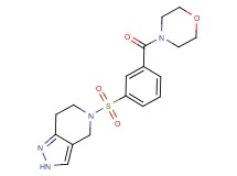 5-{[3-(morpholin-4-ylcarbonyl)phenyl]sulfonyl}-4,5,6,7-tetrahydro-2H-pyrazolo[4,3-c]pyridine