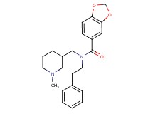 N-[(1-methyl-3-piperidinyl)methyl]-N-(2-phenylethyl)-1,3-benzodioxole-5-carboxamide