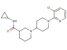 1'-(3-chloropyridin-2-yl)-N-cyclopropyl-1,4'-bipiperidine-3-carboxamide