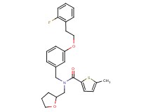 N-{3-[2-(2-fluorophenyl)ethoxy]benzyl}-5-methyl-N-(tetrahydro-2-furanylmethyl)-2-thiophenecarboxamide