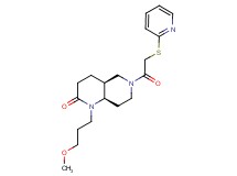 (4aS*,8aR*)-1-(3-methoxypropyl)-6-[(pyridin-2-ylthio)acetyl]octahydro-1,6-naphthyridin-2(1H)-one