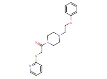1-(2-phenoxyethyl)-4-[(2-pyridinylthio)acetyl]piperazine