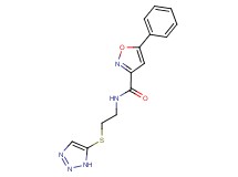 5-phenyl-N-[2-(1H-1,2,3-triazol-5-ylthio)ethyl]-3-isoxazolecarboxamide