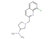 1-[(8-chloroquinolin-2-yl)methyl]-N,N-dimethylpyrrolidin-3-amine