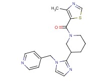 4-[(2-{1-[(4-methyl-1,3-thiazol-5-yl)carbonyl]-3-piperidinyl}-1H-imidazol-1-yl)methyl]pyridine