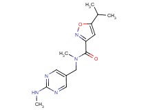 5-isopropyl-N-methyl-N-{[2-(methylamino)pyrimidin-5-yl]methyl}isoxazole-3-carboxamide